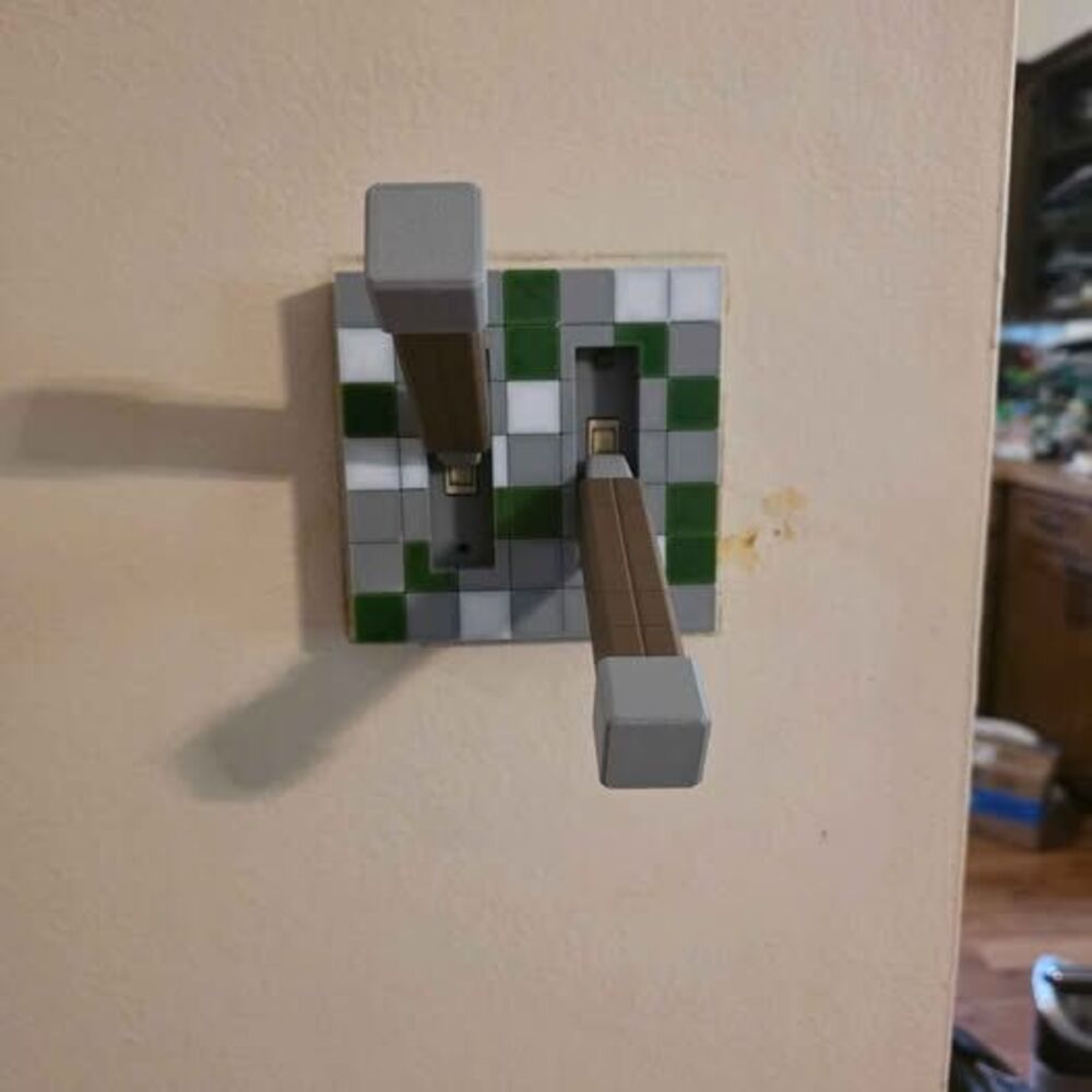 lever wall switch - minecraft